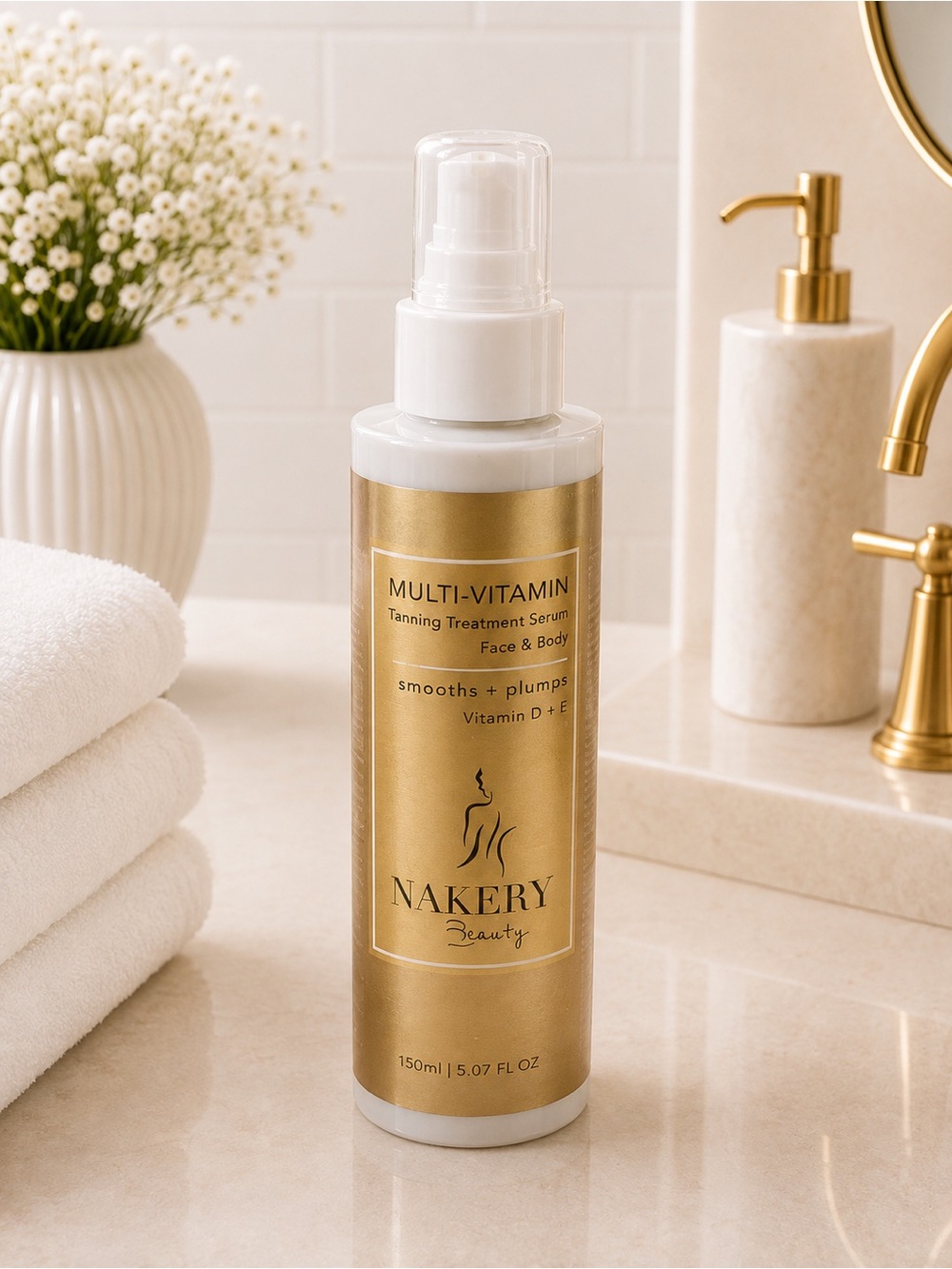 Nakery Beauty Multi-Vitamin Tanning Serum - Gold